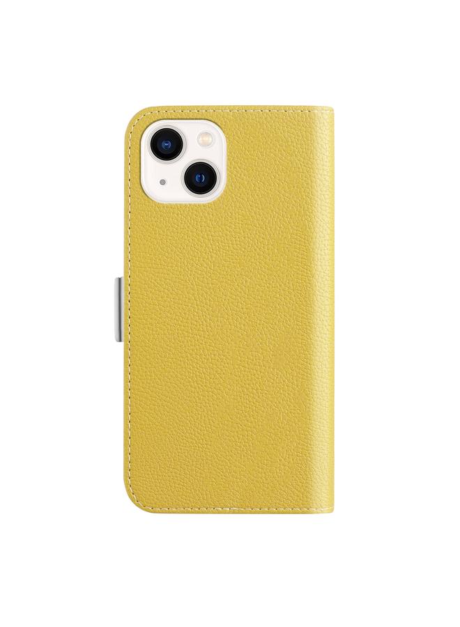 اس-توب جراب لهاتف iPhone 13 mini مصنوع من الجلد بلون الحلوى وملمس الليتشي - Image 3