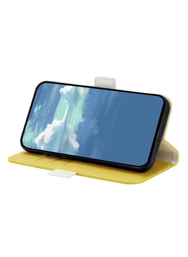 اس-توب جراب لهاتف iPhone 13 mini مصنوع من الجلد بلون الحلوى وملمس الليتشي - Image 5