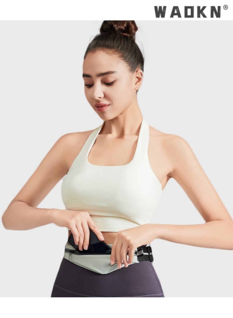 دبليو أيه أو كي أن آمنة وأنيقة تشغيل حقيبة الخصر - للماء ، مضاد للسرقة تصميم , مناسبة لأنّ اللياقة البدنية المتحمسين ، هو ممارسة الأنشطة في الهواء الطلق تخزين الهواتف المحمولة ، سماعات الرأس والضروريات الخيار المثالي - Image 3