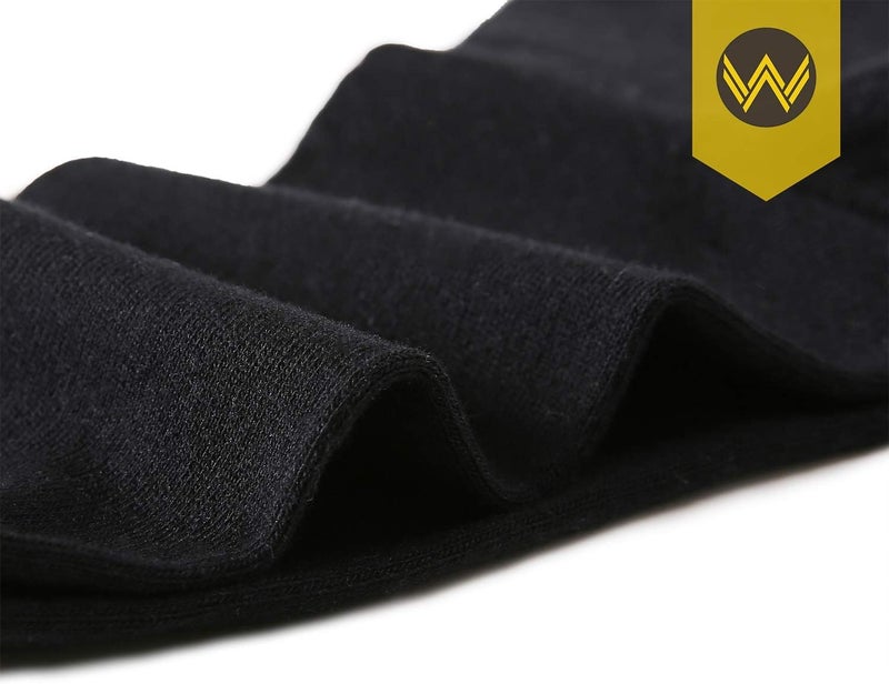 Wander Men's Dress Socks Cotton Thin Classic Lightweight Socks 6/8 Pairs Solid & Patterned Soft Breathable Socks - Image 2