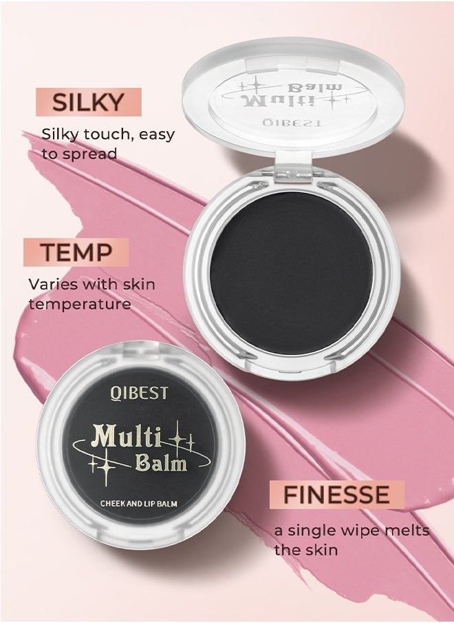Cheek and Lip Balm - Multi Use Natural Glossy Long Lasting Black Magic Color Changing Blush with Temperature for Cheek Lips