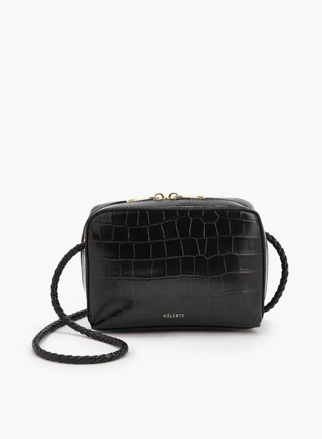 سيليست سيليست جلد غريب حقيبة كروس بودي