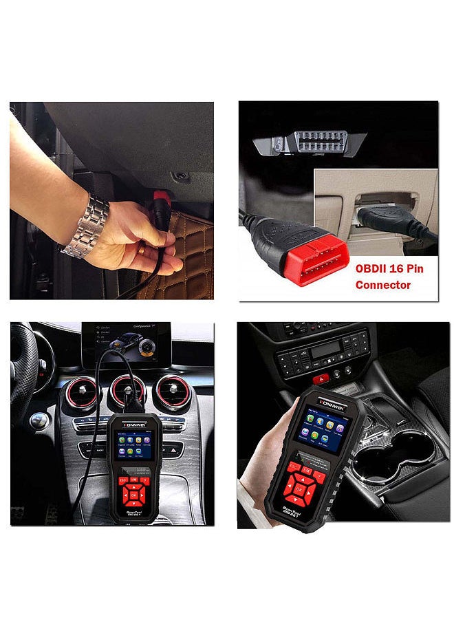 Konnwei - KONNWEI KW850 OBDII Scanner Auto Code Reader Diagnostic Check Engine Light Scan Tool for OBDII Cars After 1996 - Image 1