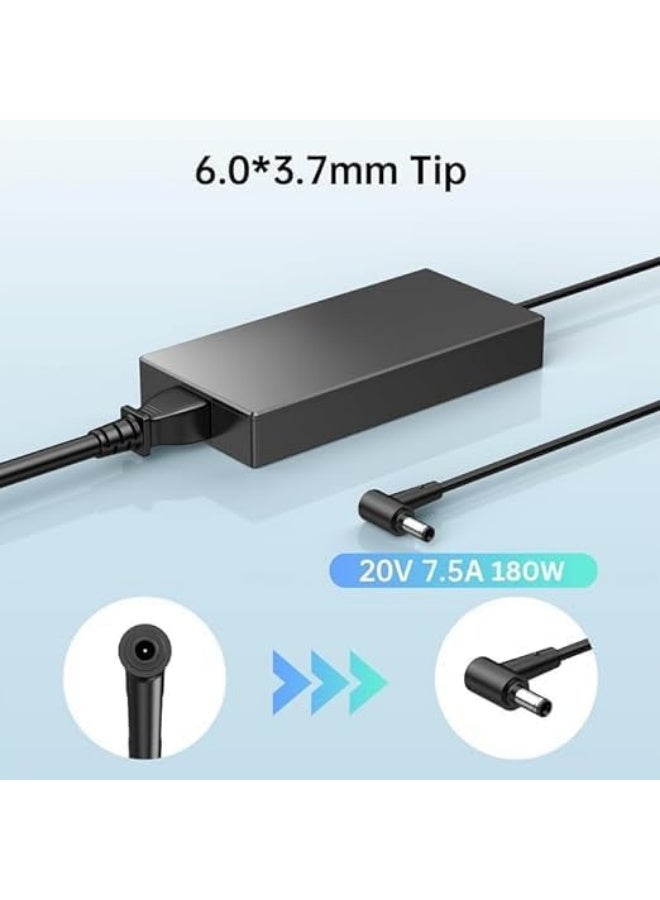 Terabyte 180W Charger for Asus ROG Zephyrus G14 G15 Tuf Dash 15 F15 F17 Strix G15 G531GT GU502G GU501GM GU502GV GA502DU GA502D GA503Q FX505 FX505D GA401 GA401I ADP-180TB Laptop Power Supply - Image 2
