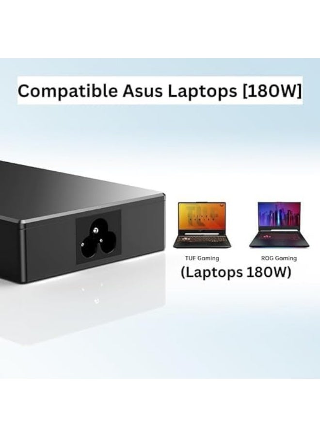 Terabyte 180W Charger for Asus ROG Zephyrus G14 G15 Tuf Dash 15 F15 F17 Strix G15 G531GT GU502G GU501GM GU502GV GA502DU GA502D GA503Q FX505 FX505D GA401 GA401I ADP-180TB Laptop Power Supply - Image 3