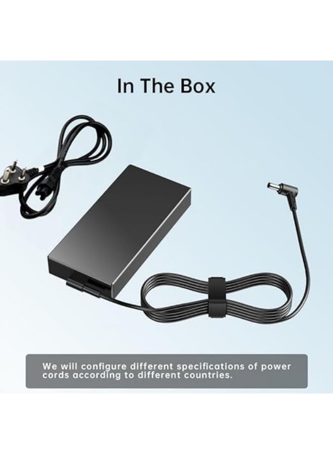 Terabyte 180W Charger for Asus ROG Zephyrus G14 G15 Tuf Dash 15 F15 F17 Strix G15 G531GT GU502G GU501GM GU502GV GA502DU GA502D GA503Q FX505 FX505D GA401 GA401I ADP-180TB Laptop Power Supply - Image 4