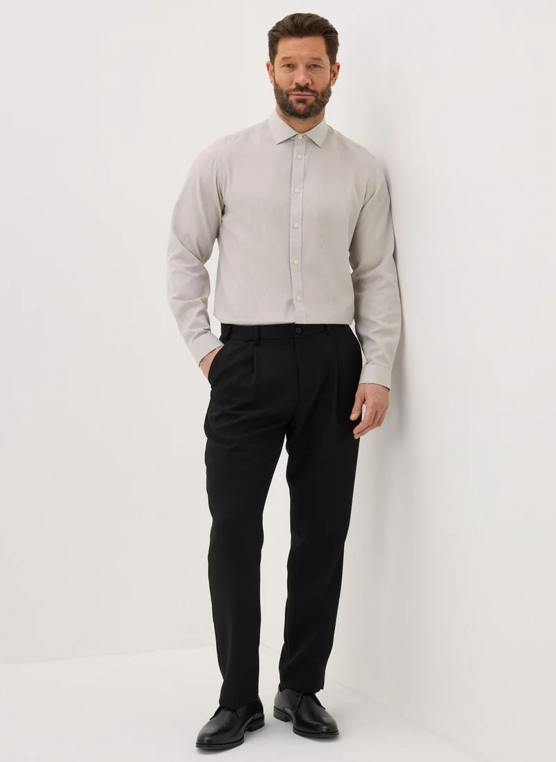 Matalan Taylor & Wright Stone Dobby Regular Fit Shirt
