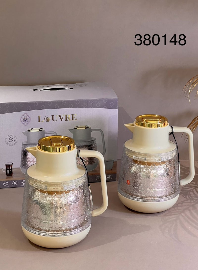 Louvre A new design two-piece thermos set for tea and coffee ,