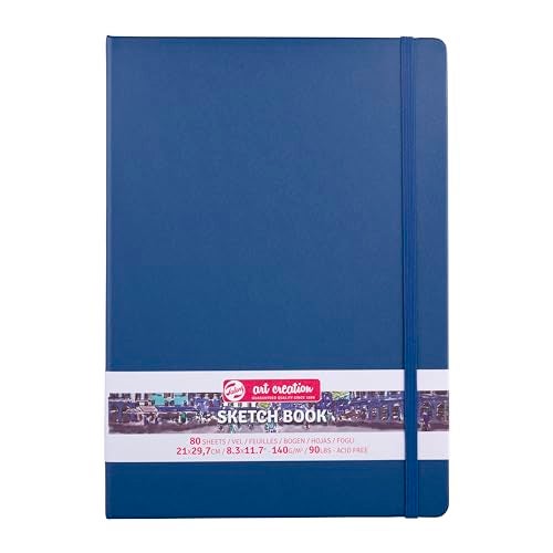 Talens Art Creation Talens Japan T9314233M 452248 Art Creation Sketchbook Drawing Notebook 83 x 118 inches 21 x 30 cm Navy Blue
