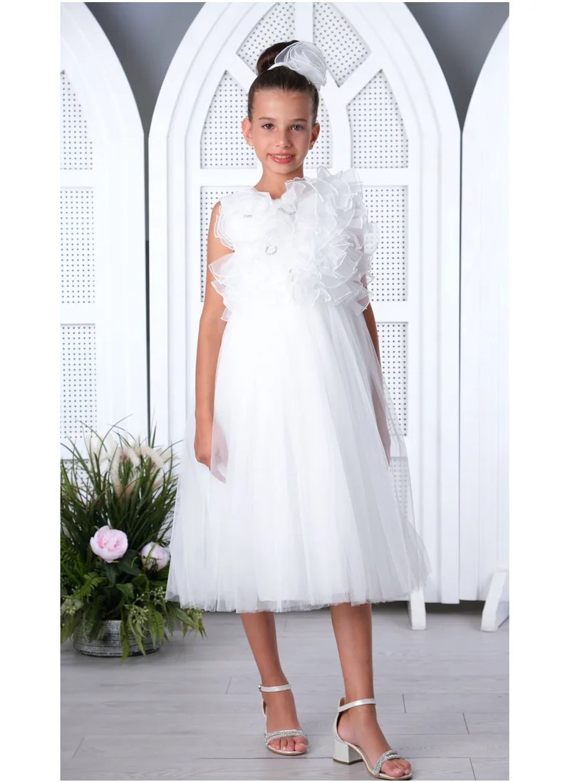 VIA BAMBINO Girls Dress White 3183