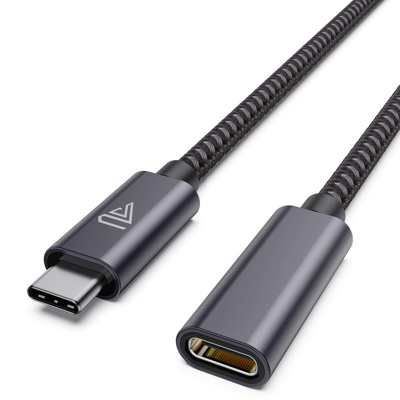 كابل تمديد نوع C فاراسنت 10 قدم 3 متر USB 3.1 5 جيجابت في الثانية ذكر إلى أنثى موسع كابل بيانات مضفر لجهاز iPhone 16 15 Galaxy Tab S22 S21 2022 MacBook M4 M3 MacBook Pro iPad Pro Surface والمزيد