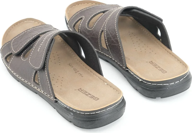 Gezer Summer Velcro Adjustable Comfortable Sole Men's Slippers