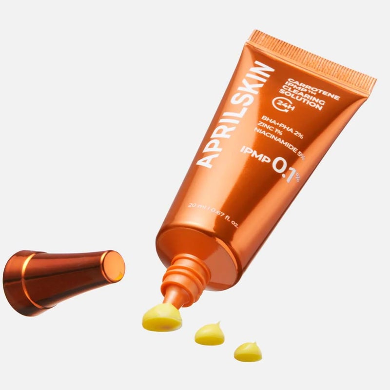 APRILSKIN Carrotene IPMPâ„¢ Clearing Solution || Quickly soothes troubled areas and helps clear blemishes | Formulated with BHA, AHA, Niacinamide & Zinc Oxide | Vegan, Cruelty-Free (0.67fl.oz.) - Image 2