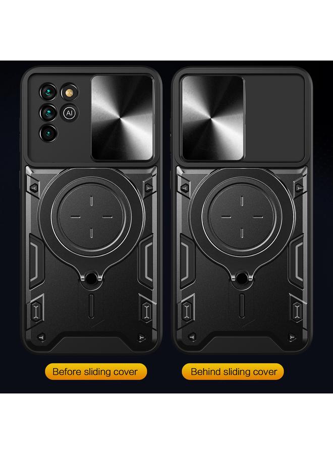 إيروريكس جراب لهاتف ZTE Blade V30 Vita CD Texture Camshield حامل مغناطيسي منزلق - Image 5