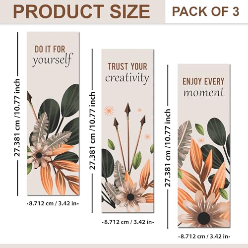 Twinster Aesthetic Wooden Wall Hanging For Home Décor, Living Room, Bedroom, Office Decoration Item| Motivational Art Patterns |Boho Design | Gifting Item |Pack Of 3 (Design 7) - Image 4