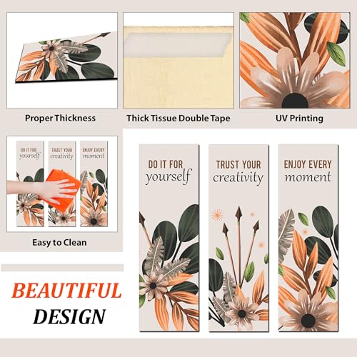 Twinster Aesthetic Wooden Wall Hanging For Home Décor, Living Room, Bedroom, Office Decoration Item| Motivational Art Patterns |Boho Design | Gifting Item |Pack Of 3 (Design 7) - Image 5