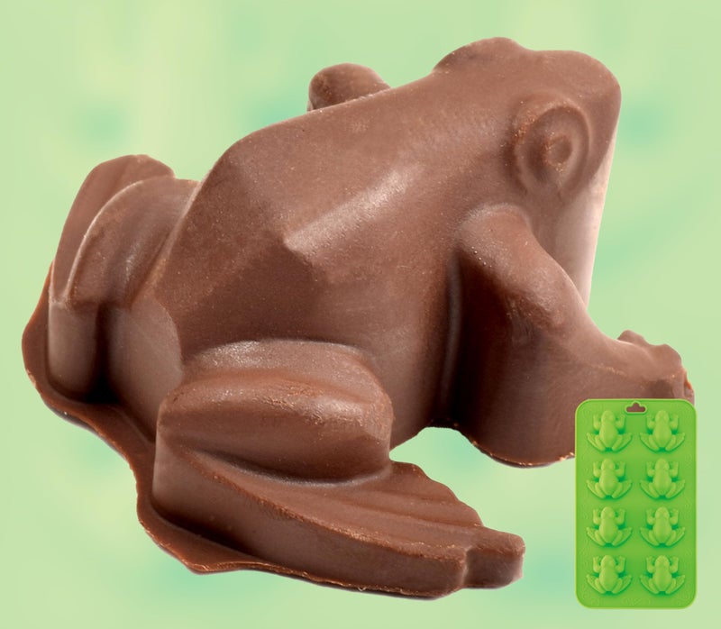 The Kosher Cook Passover Silicone Frog Molds - Chocolate, Candy, Jelly and Ice Tray in Fun 10 Plague Frog Shape - Pesach Seder and Kitchen Accessories by The Kosher Cook - 2 Pack - Image 2