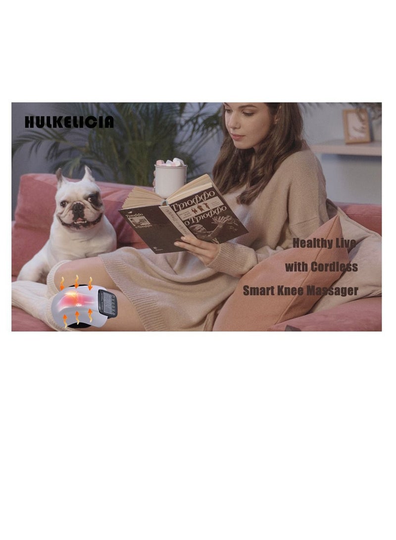 فون بلانيت Knee Massager - with Heat Heated Air Massage Knee Physiotherapy Instrument Knee Massage Rehabilitation Pain Relief Leg Massage for Office Home Sport Travel - Image 3