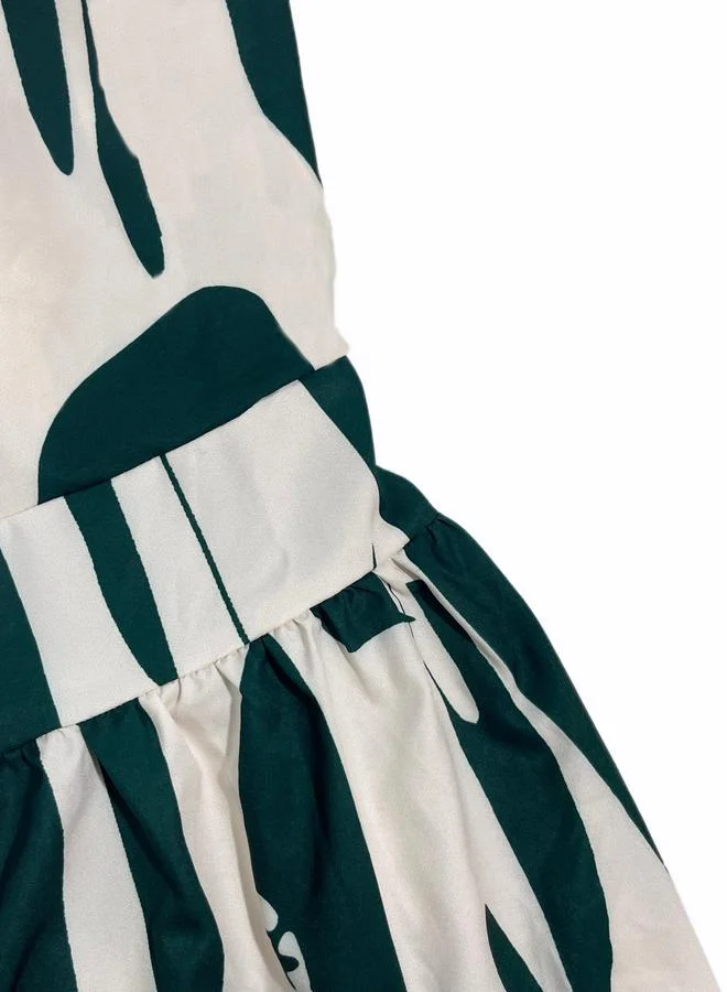 Take Two Women Green Printed Knee-Length Dress