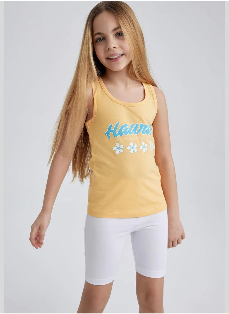 ديفاكتو Regular Fit Slogan Print Vest