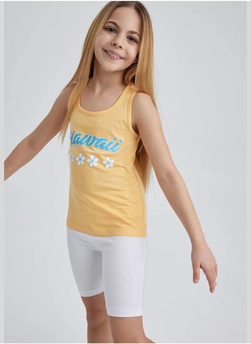 ديفاكتو Regular Fit Slogan Print Vest