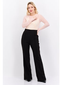 Reserved Women Textured Long Sleeve Bodysuit, Pink  - Image 3