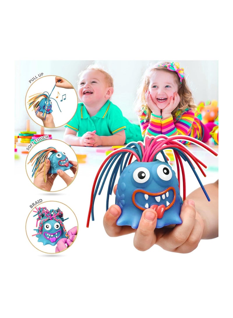 Hair pulling monster can be braided decompression vent toys Puzzle creative venting novelty monster big eyes boy special stress reliever toys  - Image 2