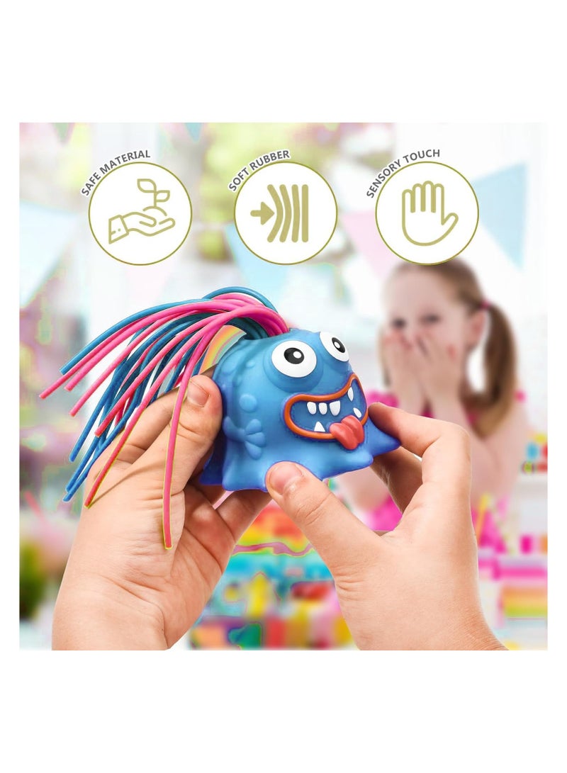 Hair pulling monster can be braided decompression vent toys Puzzle creative venting novelty monster big eyes boy special stress reliever toys  - Image 3