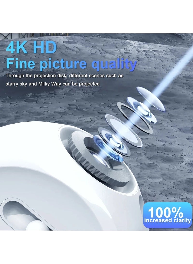 تايجر Planetarium Star Projector Night Light with Bluetooth Speaker & Clock Display – Rotating Galaxy Light for Bedroom, Sleep Aid, Kids & Adults – Remote Control & Timer Function  - Image 5