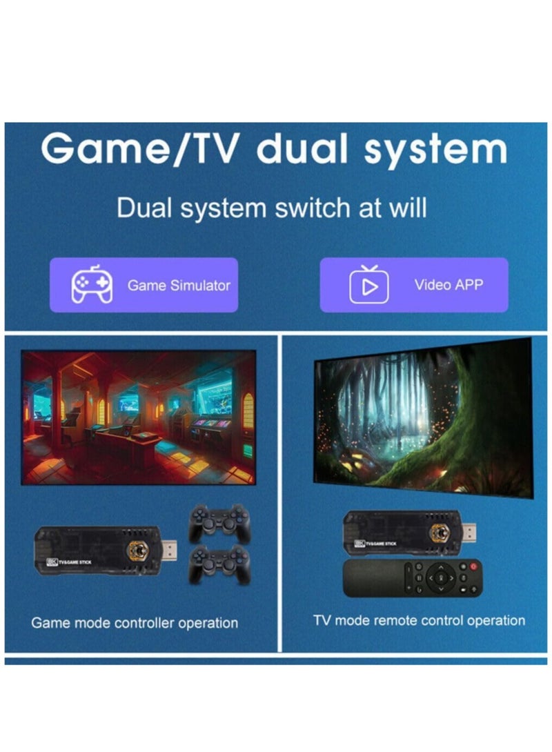 ELTRAZONE 10000Games Installed 8K 4K Video Quad-core Wireless Controller Android TV Box Game Console Retro Game Stick Dual System  - Image 4