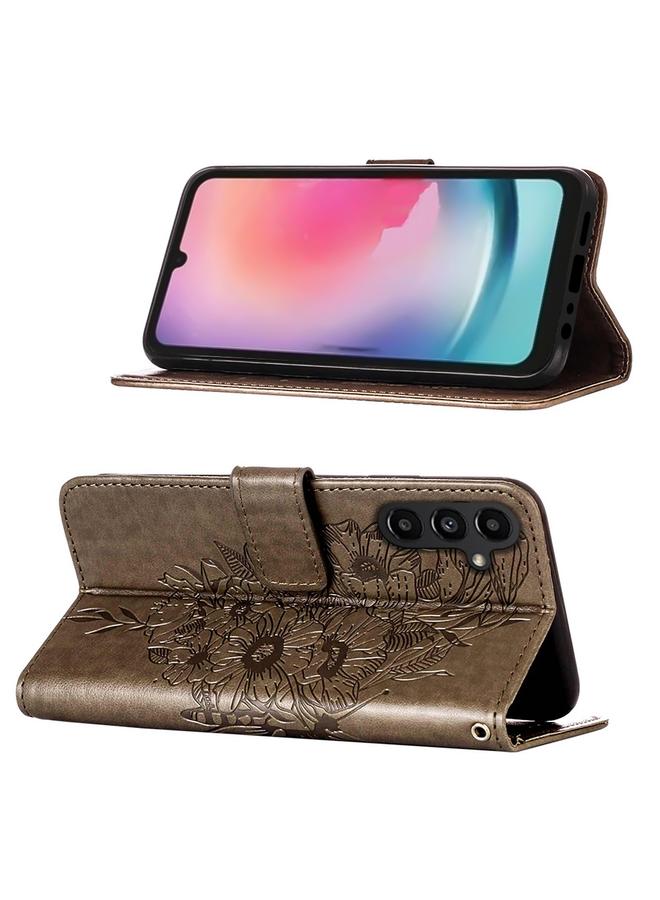 S-TOP Case For Samsung Galaxy A05s Embossed Butterfly Leather Phone Case - Image 4