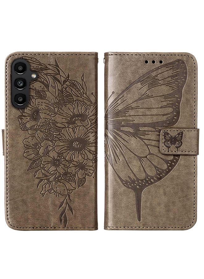 S-TOP Case For Samsung Galaxy A05s Embossed Butterfly Leather Phone Case - Image 2