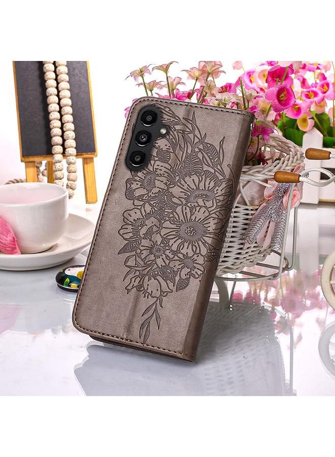 S-TOP Case For Samsung Galaxy A05s Embossed Butterfly Leather Phone Case - Image 5