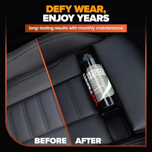 Carfidant Ultimate Leather Conditioner & Restorer - Full Leather Restore & Conditioning Kit with Applicator Pad for Car Seats, Couch, Furniture, Shoe, Sofa, Bag & Purses - 18 fl. oz. - Image 5