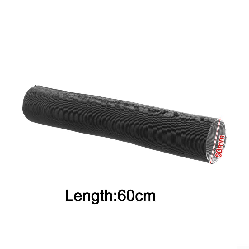 Flexible Flame Retardant Aluminum Foil Heating Duct 60cm Ventilation Pipe Shockproof Stretchable Air Intake Hose - Image 4