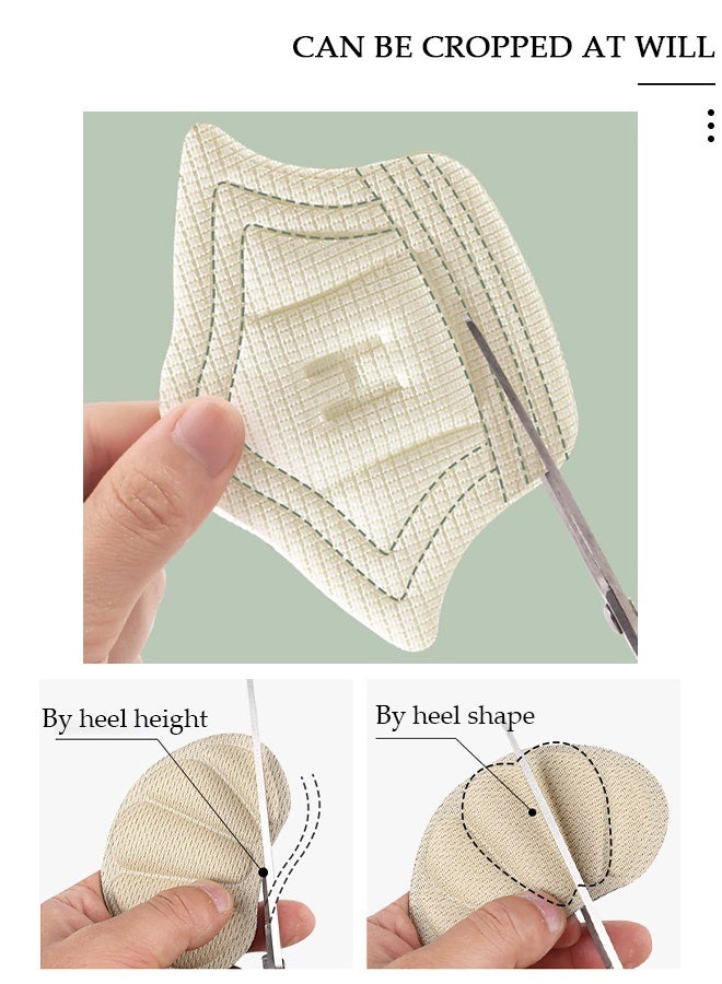 DUNISO حشوات وسادة الكعب الخلفية، 6 قطع من وسادات قبضة الأحذية، أحذية فضفاضة كبيرة الحجم، وسادات أحذية رياضية قابلة للتعديل مضادة للتآكل، نعل داخلي واقي للقدمين - Image 3