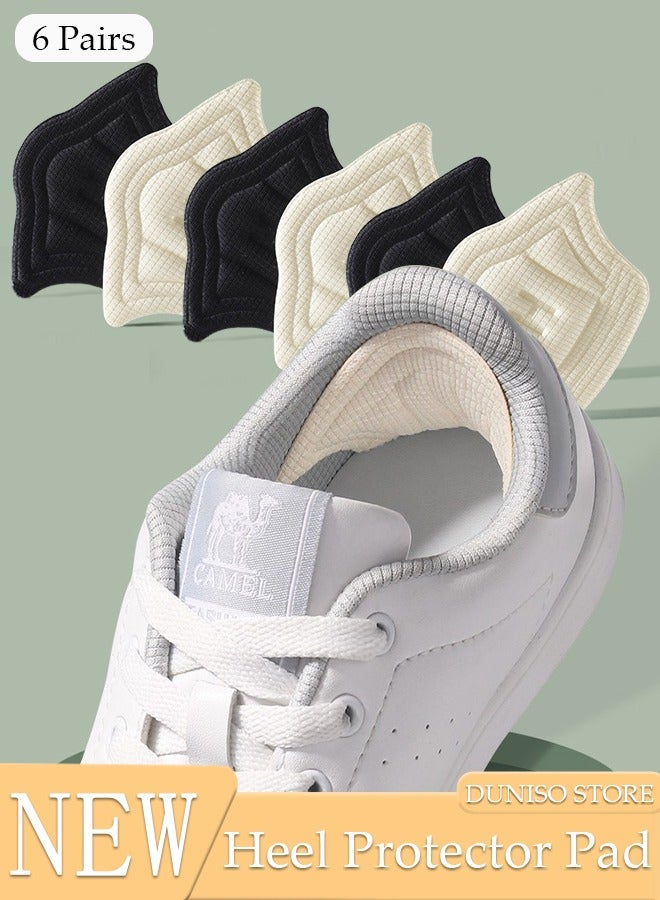 DUNISO Back of Heel Cushion Inserts, 6 Pieces Grips Pads for Boots, Loose Shoes Too Big, Shoe Pad Foot Sports Adjustable Anti-wear Feet Inserts Insoles Patch Protector  - Image 1
