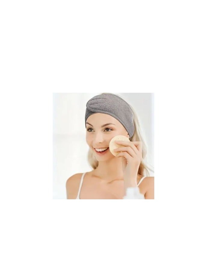 Generic Adjustable Women's Face Washing Headband Soft Non Slip Hair Towel, Suitable for Washing Face Bathing Yoga Sports and Running - Image 1