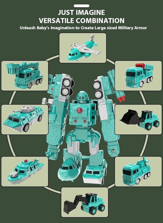 Magnetic Transform Engineering Car Assembled Toys with Storage Box, Magnetic Cars and Trucks for Kids, Magnetic Blocks for Toddlers,Outdoor Activities for Kids 3 years old and above - Image 4