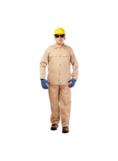 KNP  Beige Industrial Coverall in Size XL is a Durable and Practical Garment Designed for a Variety of Industrial and Work Environments. Constructed from High Quality Robust Materials this Coverall Offers Comprehensive Protection Comfort and Functionality.