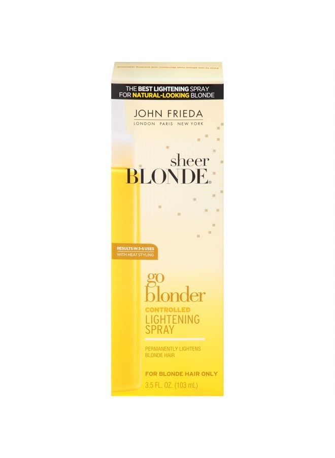 John Frieda Sheer Blonde Lightening Spray 3.5 Ounce (103ml) (3 Pack)