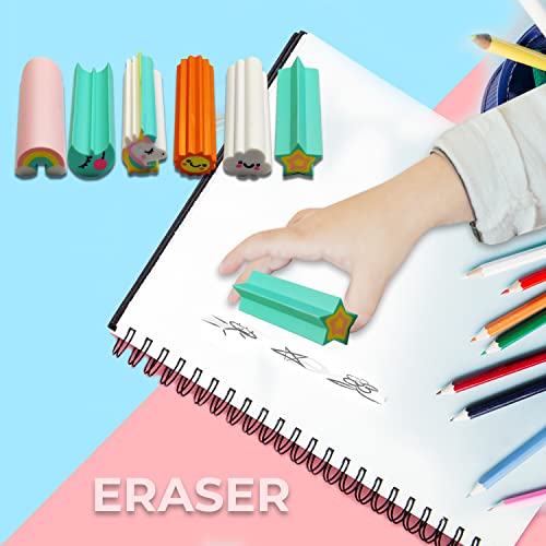 FunBlast Rainbow and Unicorn Erasers for Kids – Colorful Pencil Erasers for Kid, Boys, Girls, Kawaii Erasers, Fancy Eraser for Children School Kids, Return Gift - Image 5