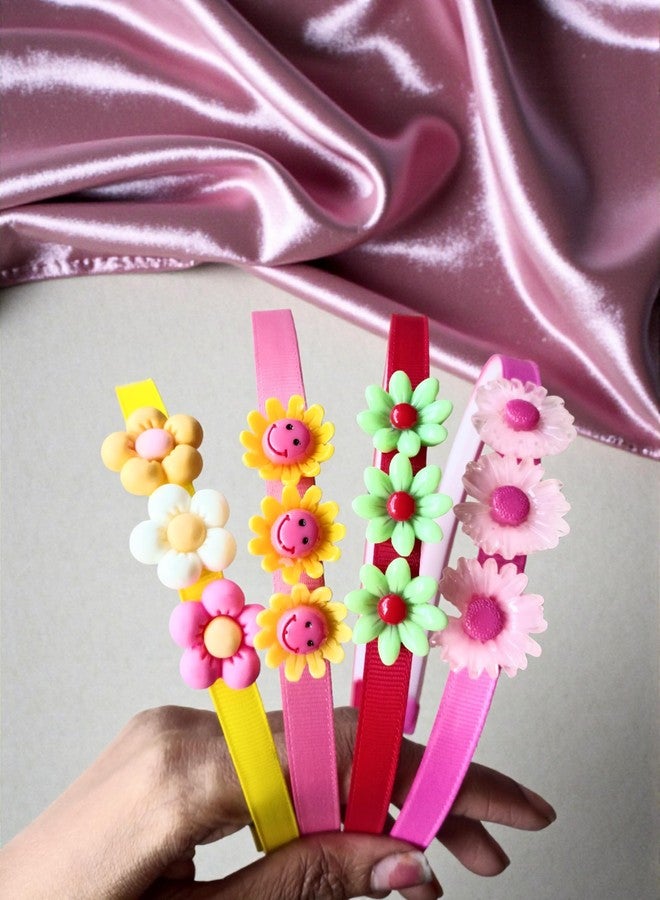 Neobaby Colorful Hair Accessories Set, Cute Cartoon Design Headbands, Ribbon Hair Bands for Girls Kids (Random Design, Pack of 4 Pcs) - Image 5