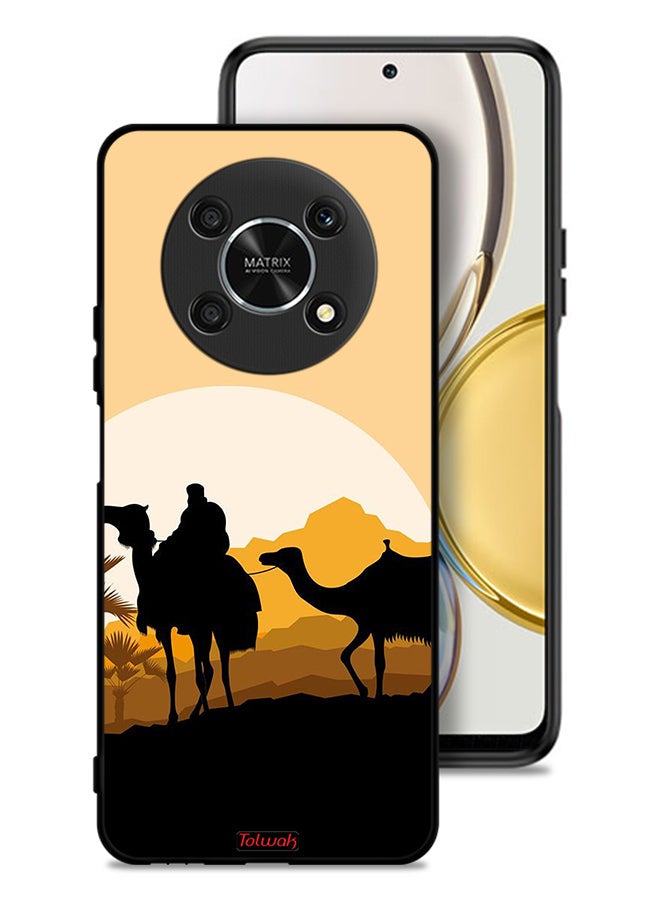 Tolwak Honor X9 5G Protective Case Cover Camels In Desert Art - Image 1