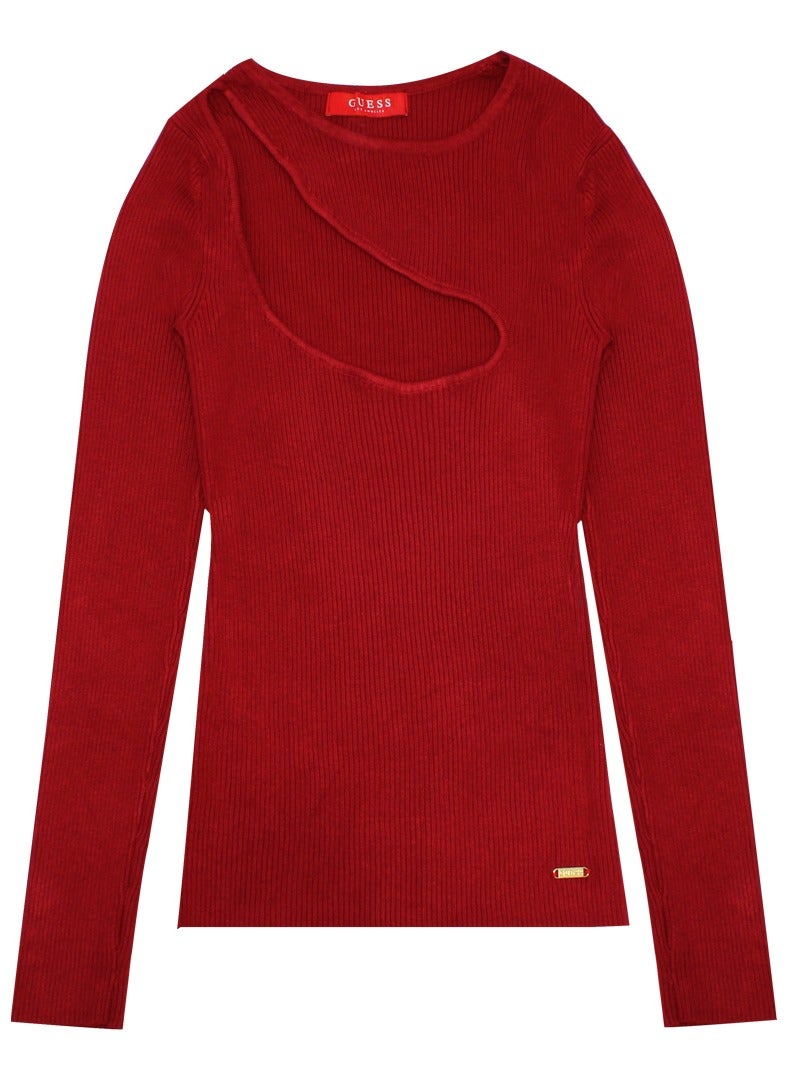 GUESS Guess Women Long Sleeve Red Open Pullover  - Image 2