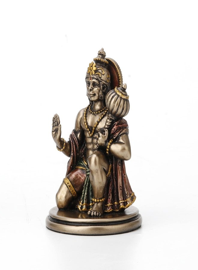 فيرونيز ديزاين تمثال هانومان الصغير من تصميم فيرونيز، مقاس 3.25 بوصة، إله القوة الهندوسي، مصنوع من الراتنج - Image 3