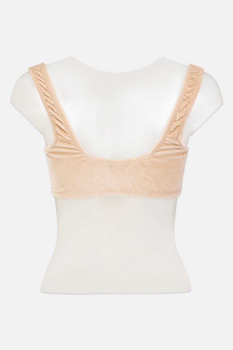 PUBLIC DESIRE Women Textured Bikini Top, Tan  - Image 2