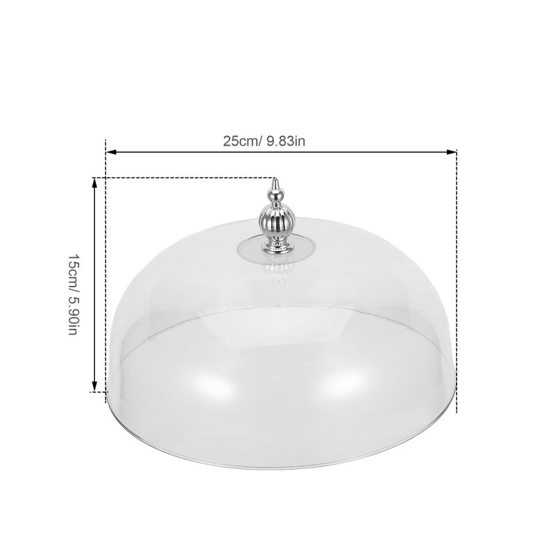 10 Inch Clear Cake Dome With Handle 25X25X15Cm For Display And Serving - Image 3