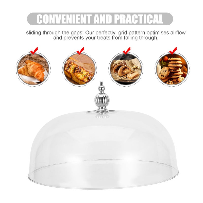10 Inch Clear Cake Dome With Handle 25X25X15Cm For Display And Serving - Image 4