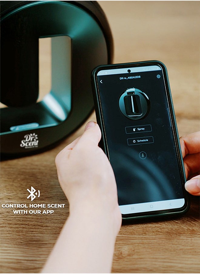 Dr Scent Dr Scent Breeze of Joy Home Scent Diffuser Machine Infused with Intelligent Aromatherapy, Enhanced by Seamless Mobile App Connectivity - Your Gateway to Personalized Fragrance Symphony and Wellness Bliss (BLACK)  - Image 3